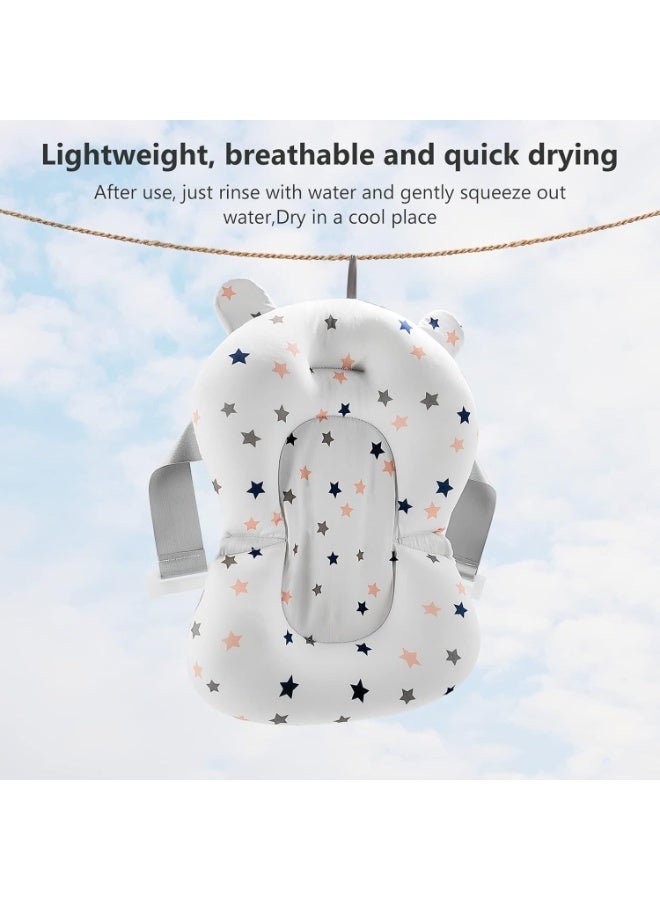 ممز بلانيت مخده استحمام للأطفال حديثي الولادة مريحة لحوض الاستحمام من ممز بلانيت، مسند حمام  للبيبي موفرة للمساحة لحديثي الولادة، للأطفال من عمر 0-12 شهر، هديه قيمه للاطفال -مقعد استحمام - أطفال حديثي الولادة - للأطفال ووساده استحمام اطفال - Image 3